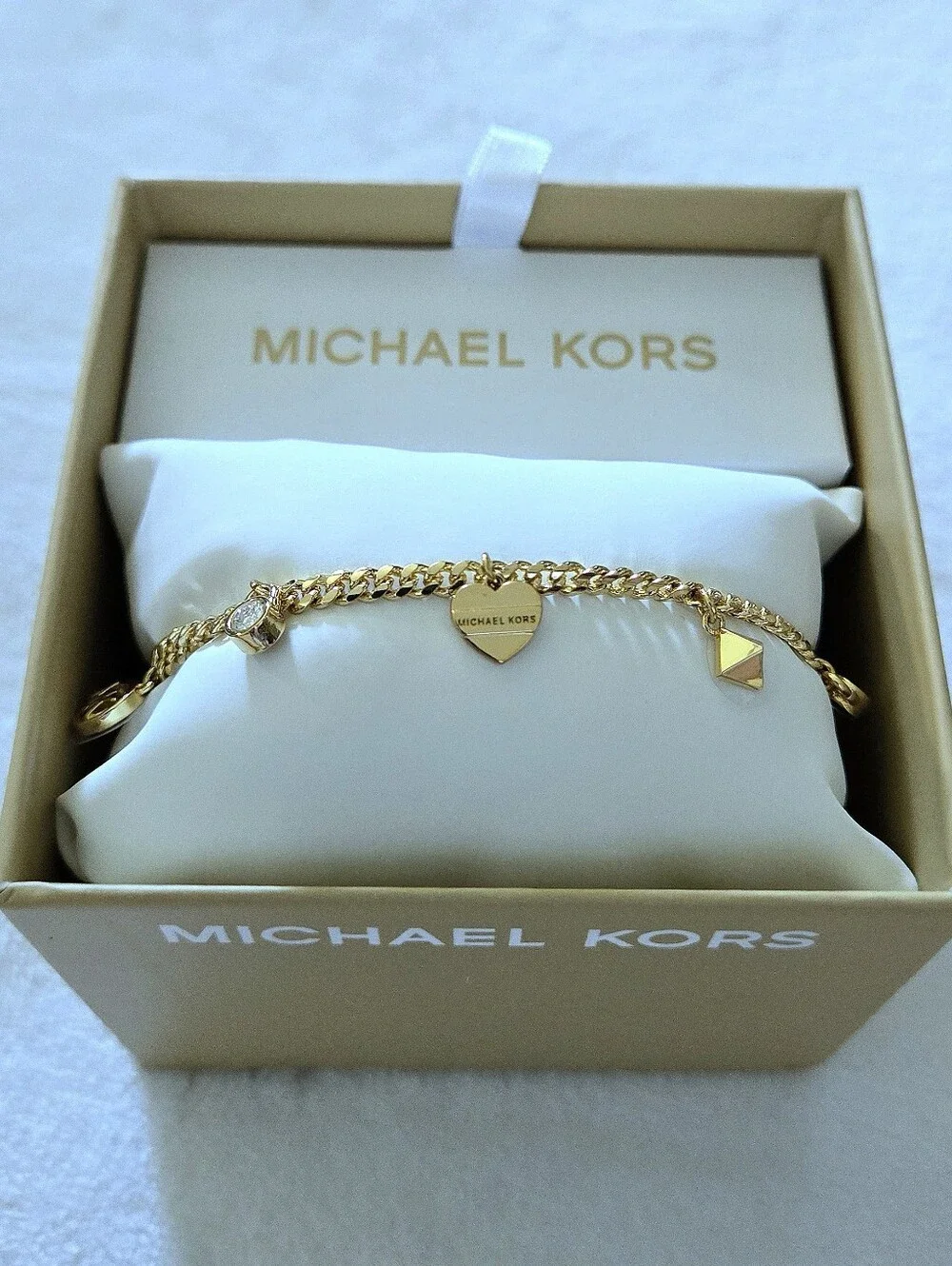 Michael Kors Gold💛 Charms Slider Bracelet -  NIB